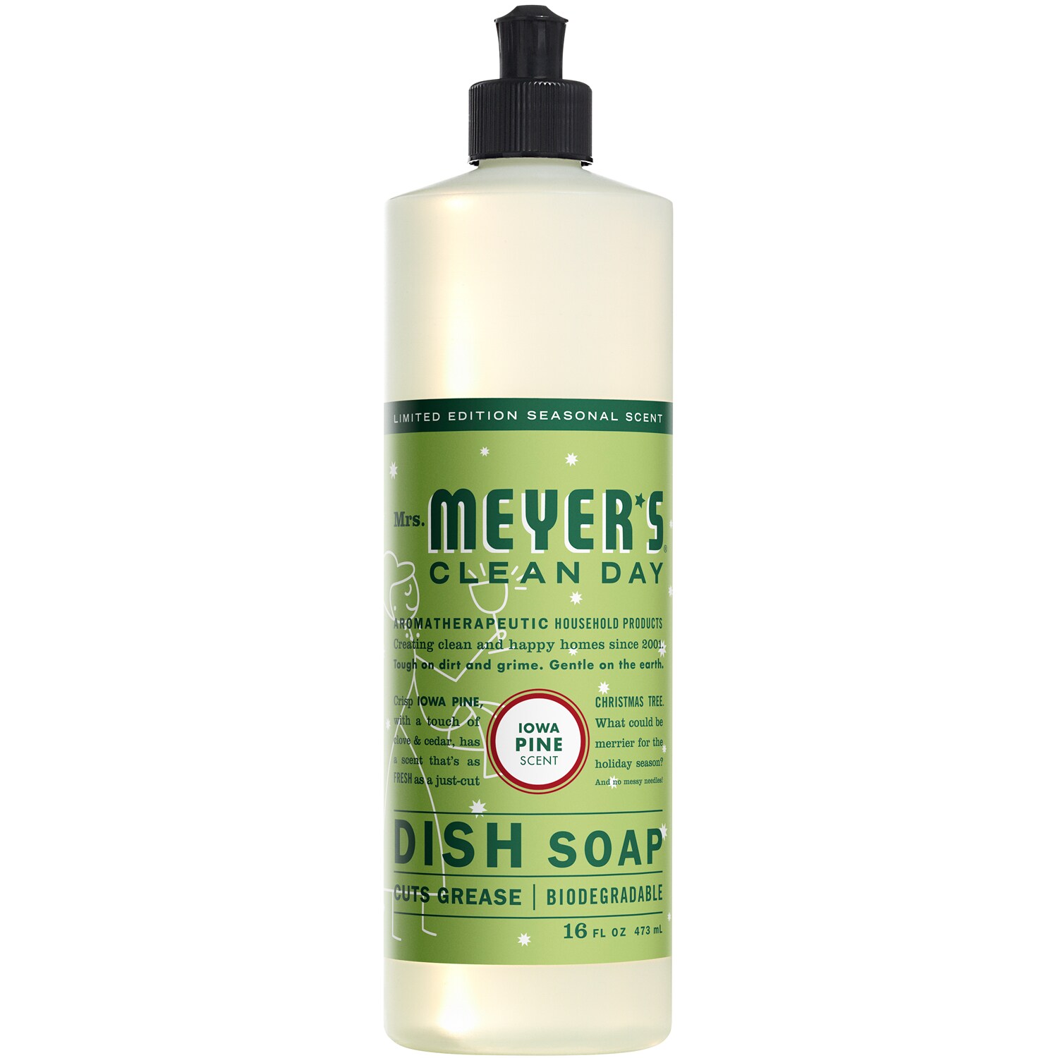 Mrs. Meyer's Clean Day Liquid Dish Soap, Iowa Pine