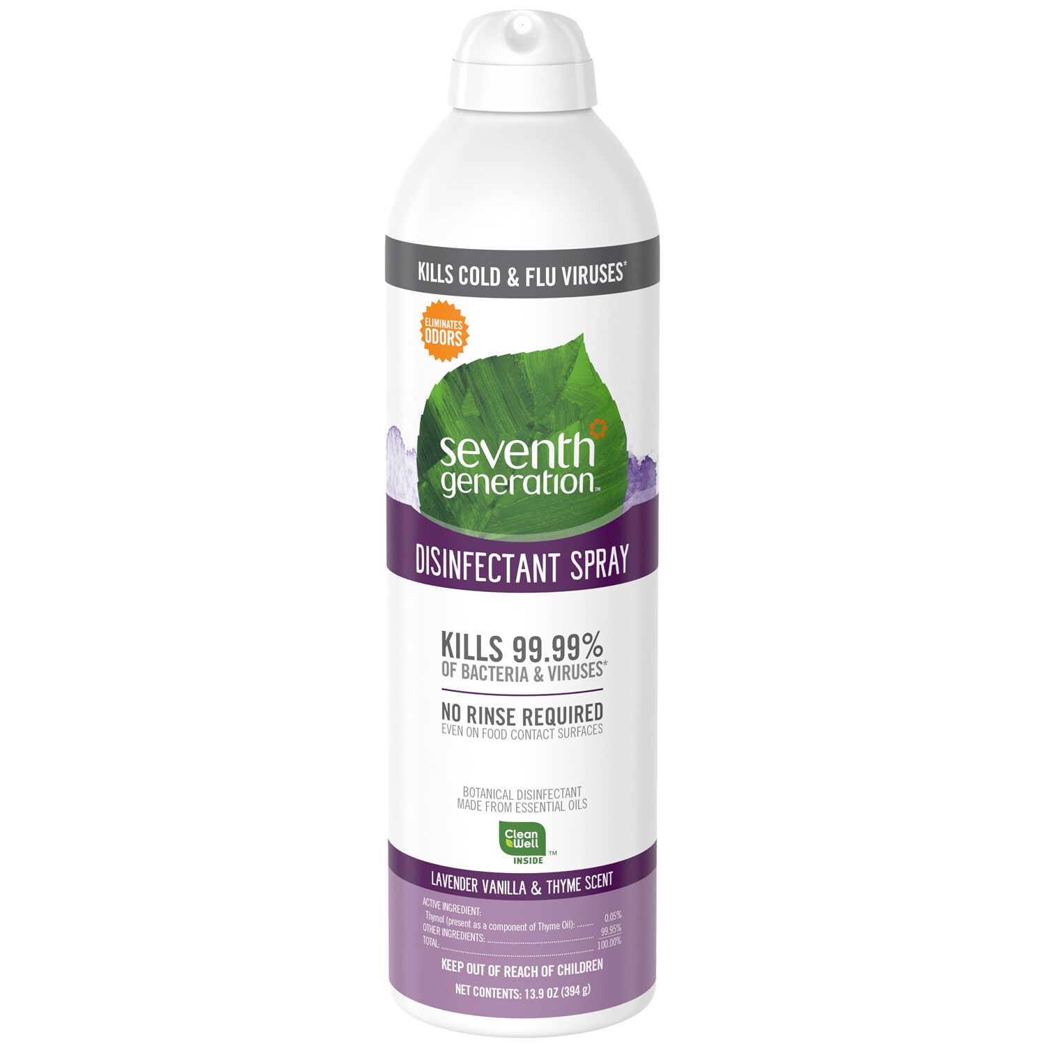 Seventh Generation Disinfectant Spray, Lavender Vanilla & Thyme