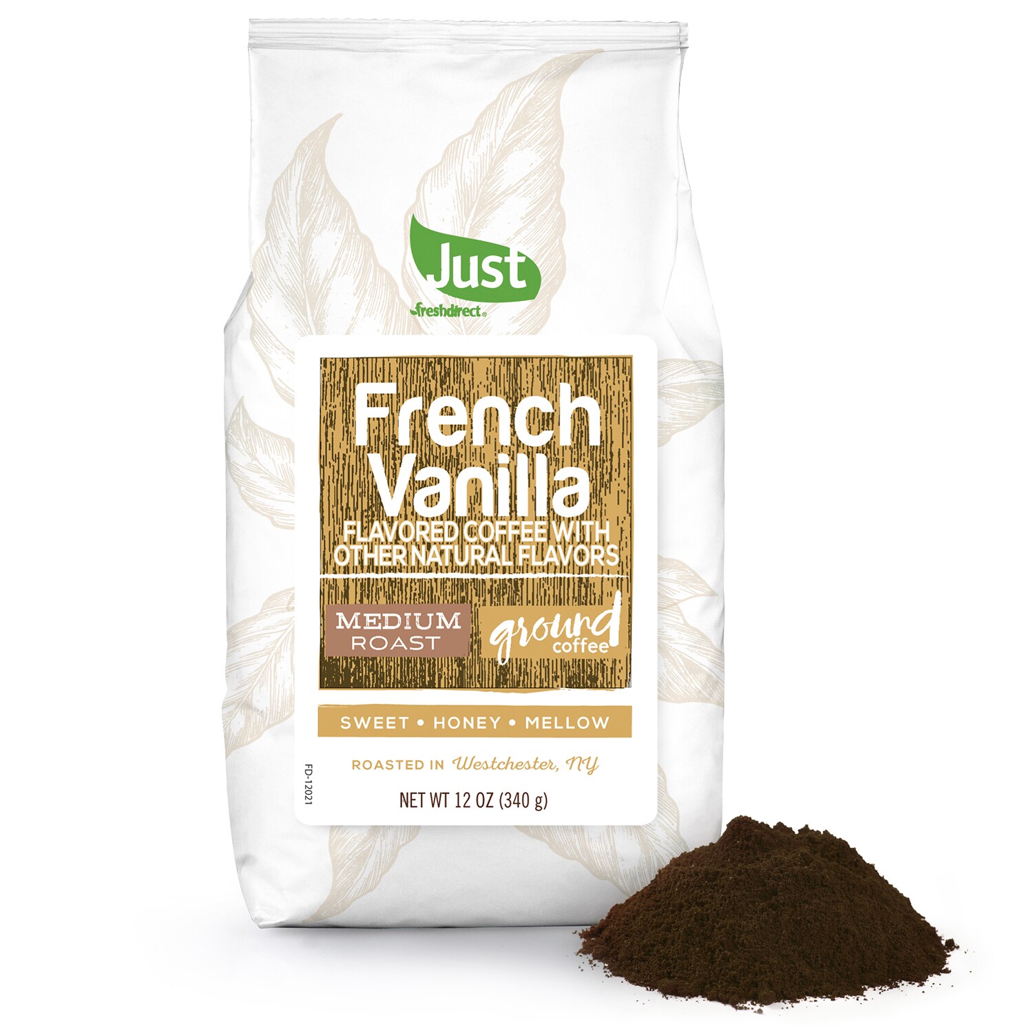 Just FreshDirect Ground Coffee, French Vanilla , image 1 of 2 slides