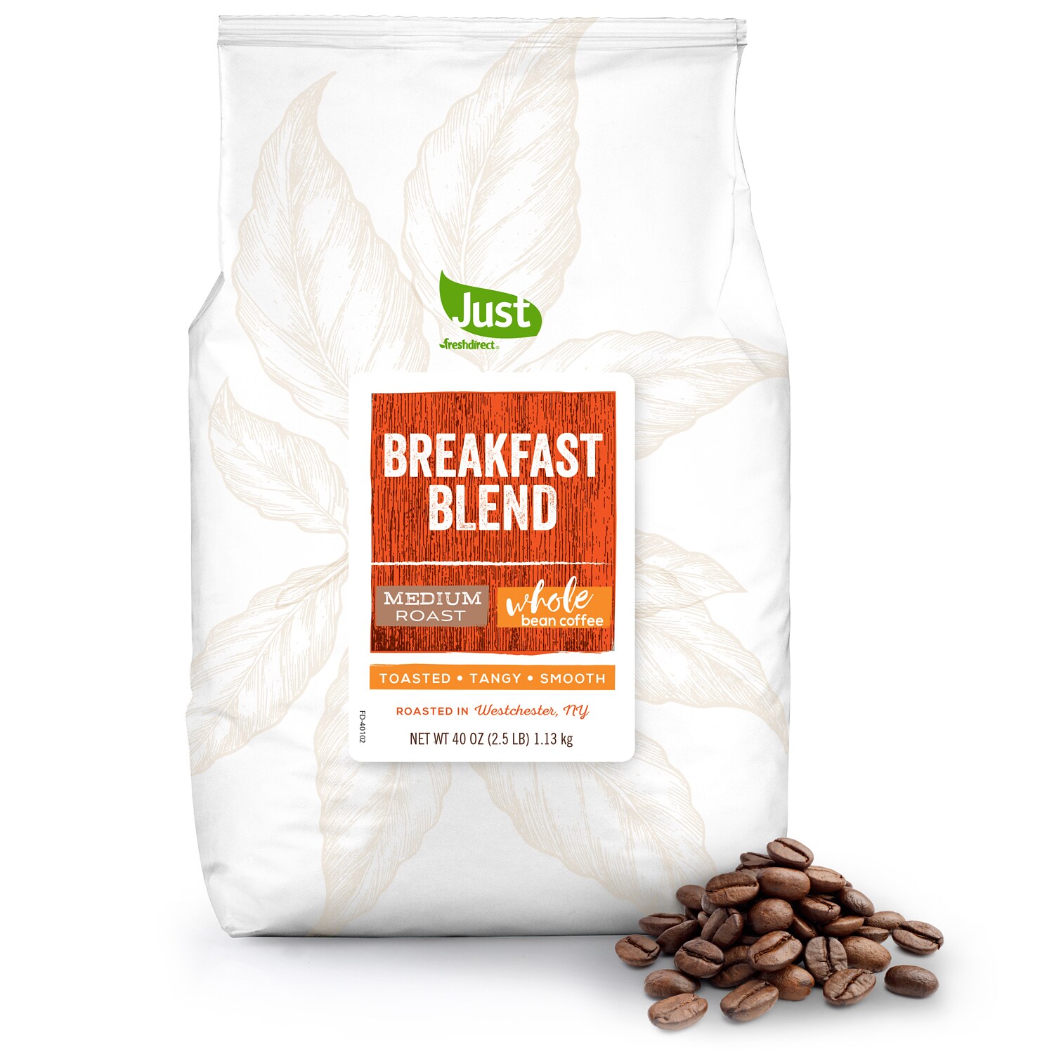 Just FreshDirect Whole Bean Coffee, Breakfast Blend