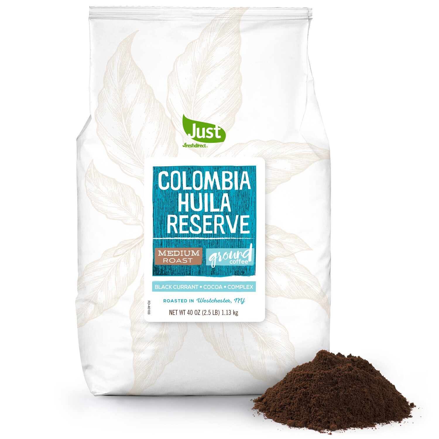 Just FreshDirect Ground Coffee, Colombian Huila Reserve