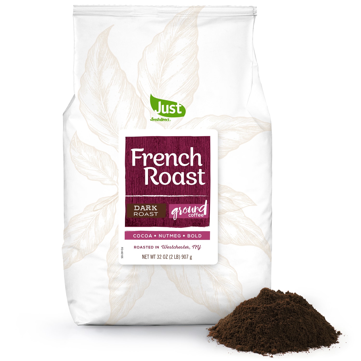Just FreshDirect Ground Coffee, French Roast