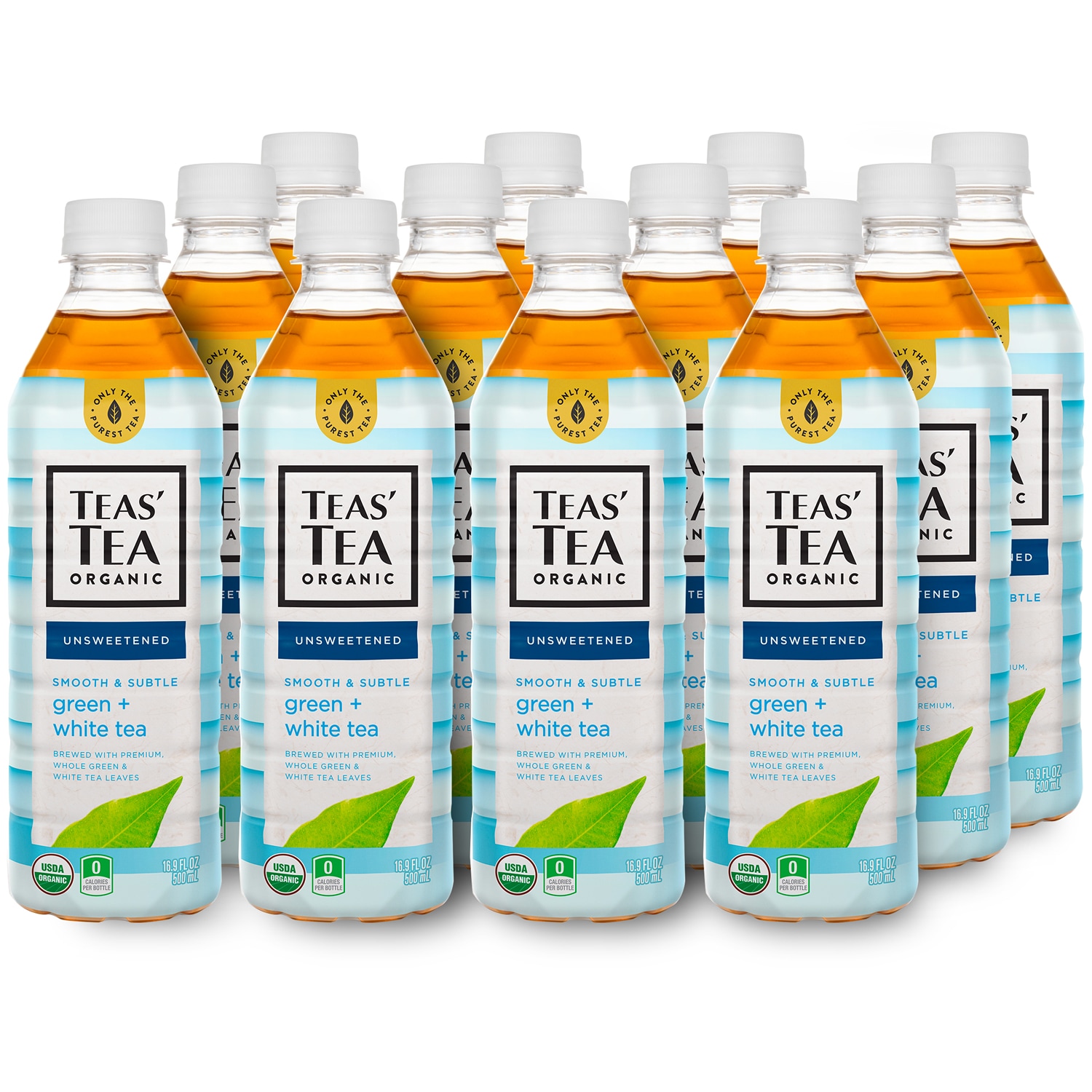 Ito En Teas' Tea, Green White, Plastic Bottles