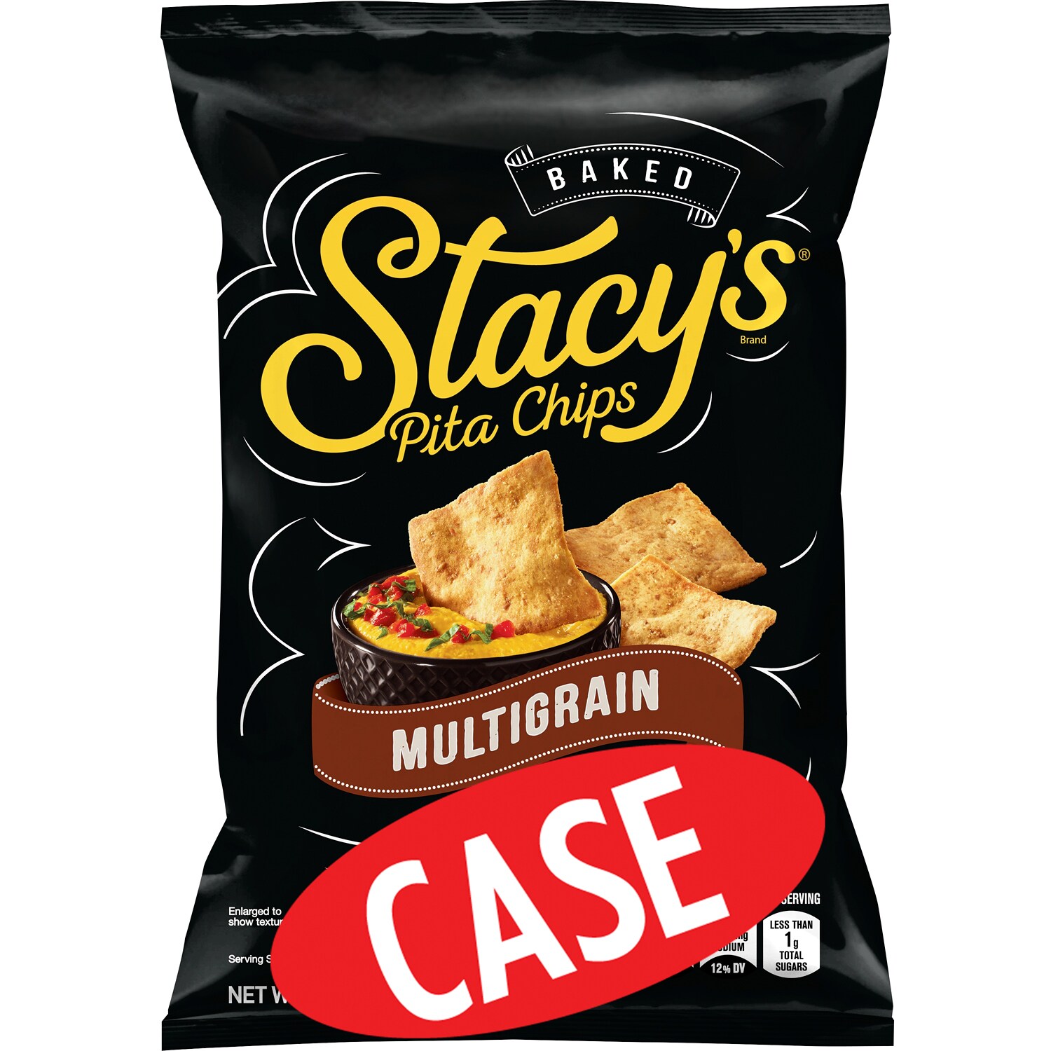 Stacy's Pita Chips, Multigrain, Case