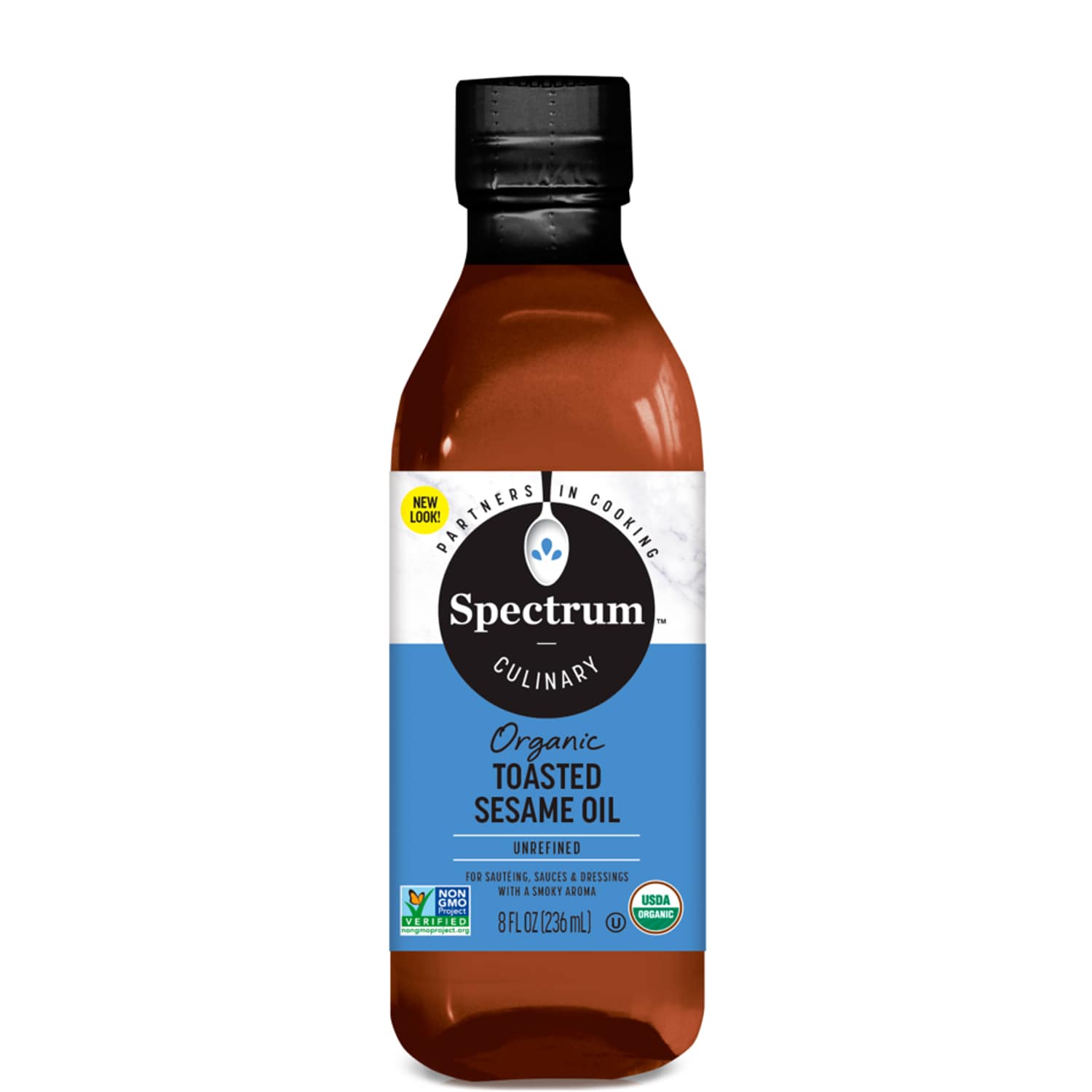 Spectrum Organic Toasted Sesame Oil, Unrefined, For Medium Heat