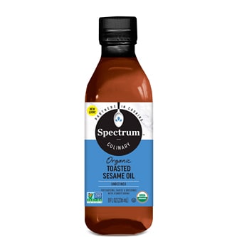 Spectrum Organic Toasted Sesame Oil, Unrefined, For Medium Heat