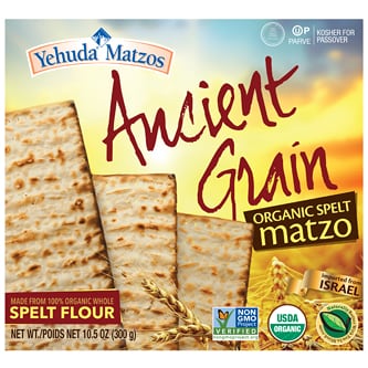Yehuda Ancient Grain Organic Spelt Matzo