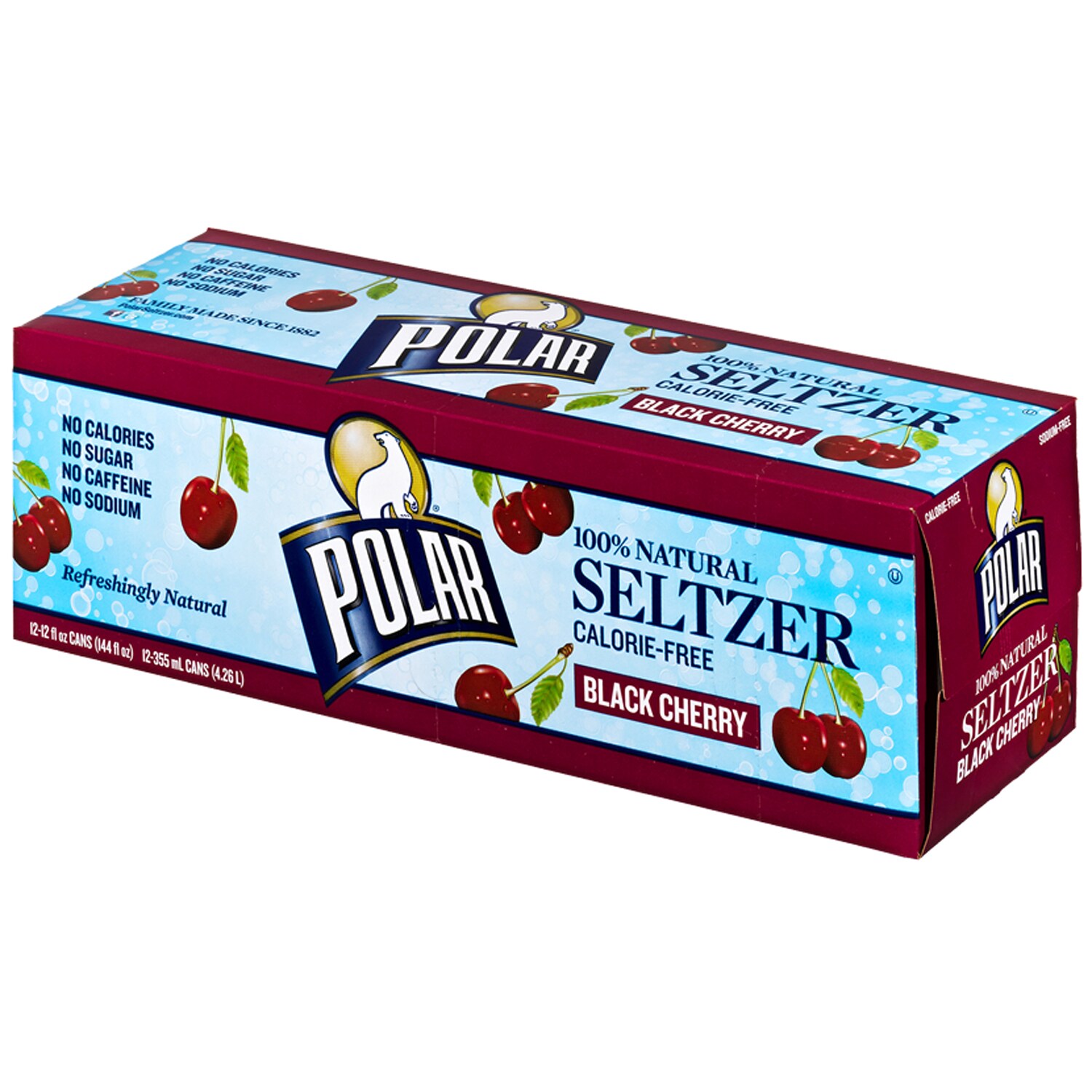 Polar Seltzer, Black Cherry, Cans