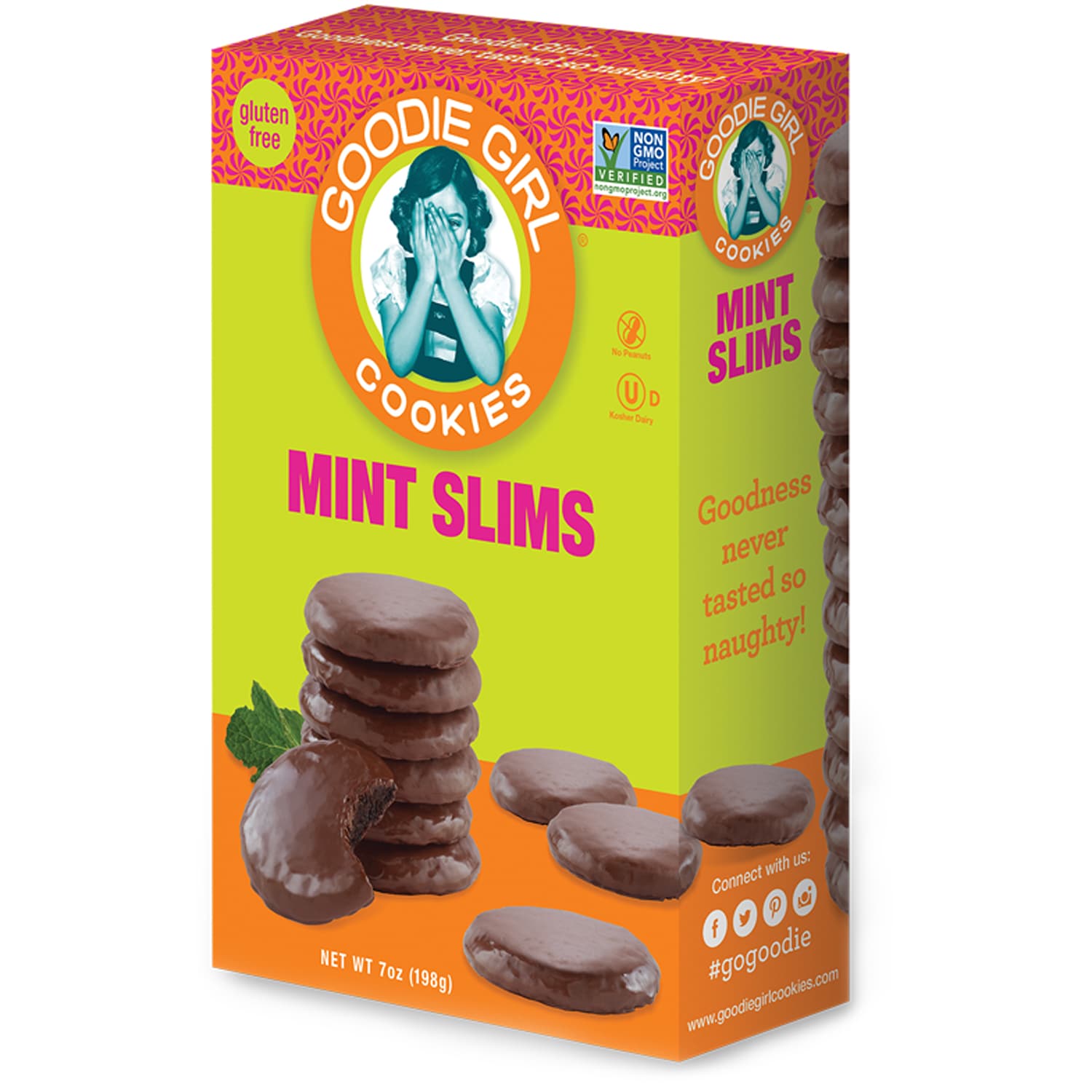 Goodie Girl Gluten Free Cookies, Mint Slim