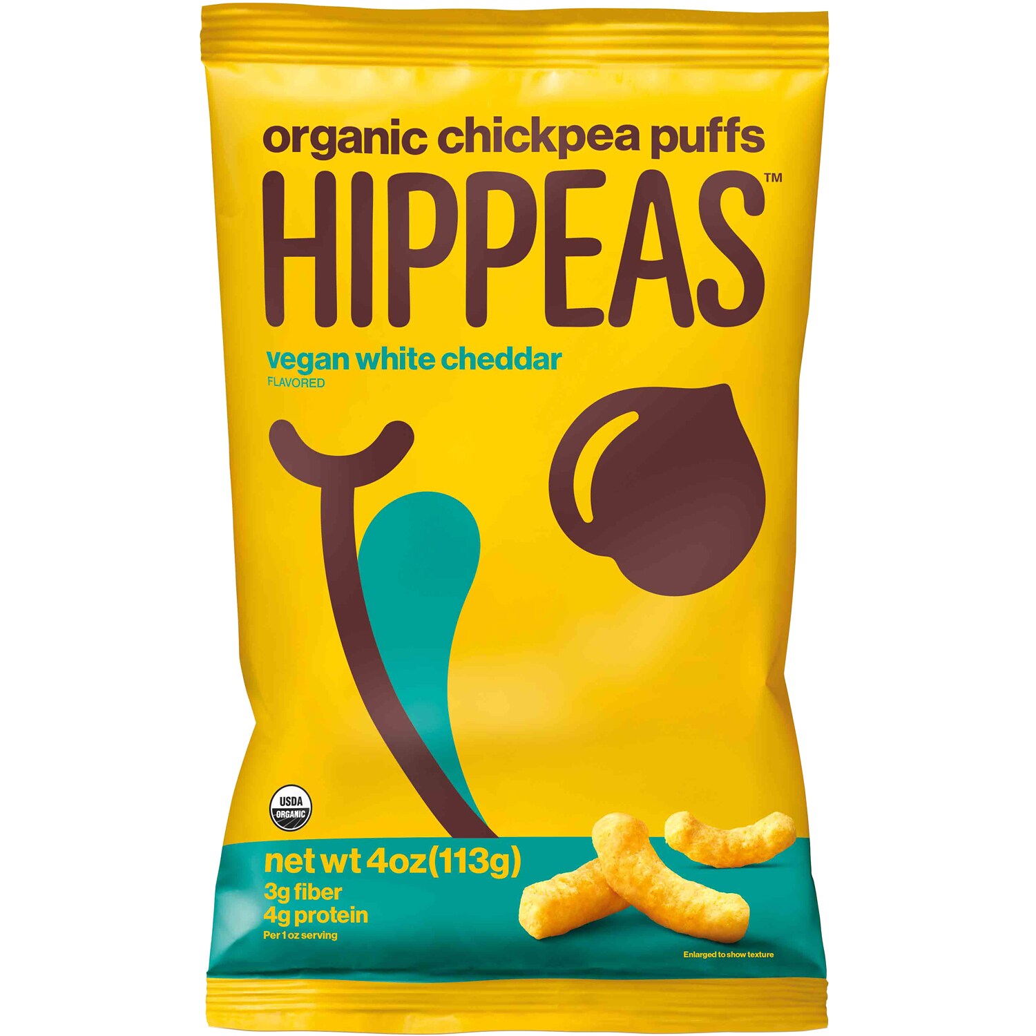 Hippeas Organic Chickpea Puffs, Groovy White Cheddar