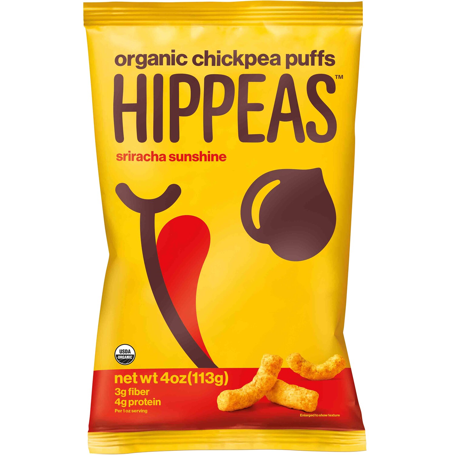 Hippeas Organic Chickpea Puffs, Sriracha Sunshine