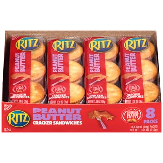 Nabisco Ritz Peanut Butter Cracker Sandwiches, Packs