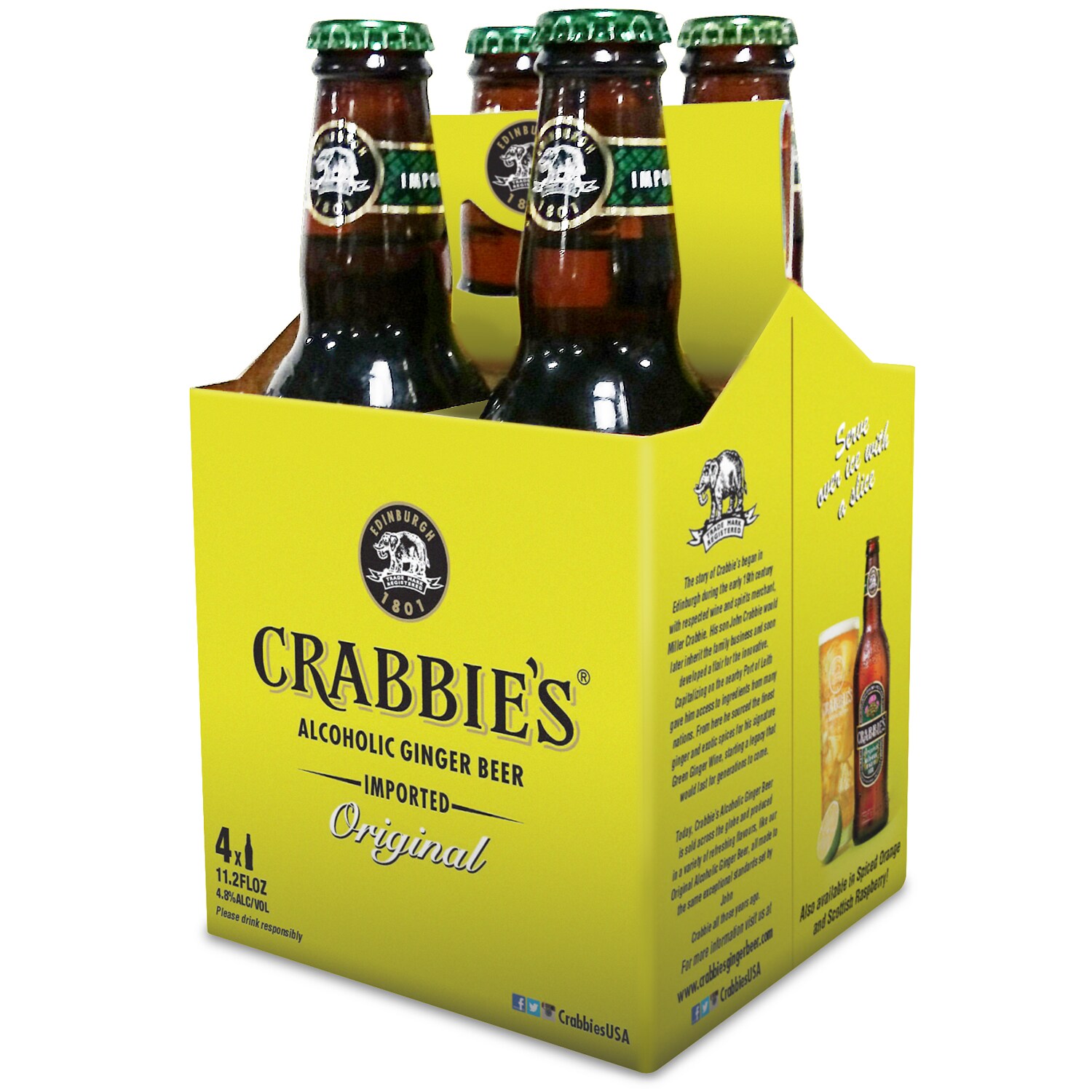 Crabbie's Original Ginger Beer, Glass Bottles