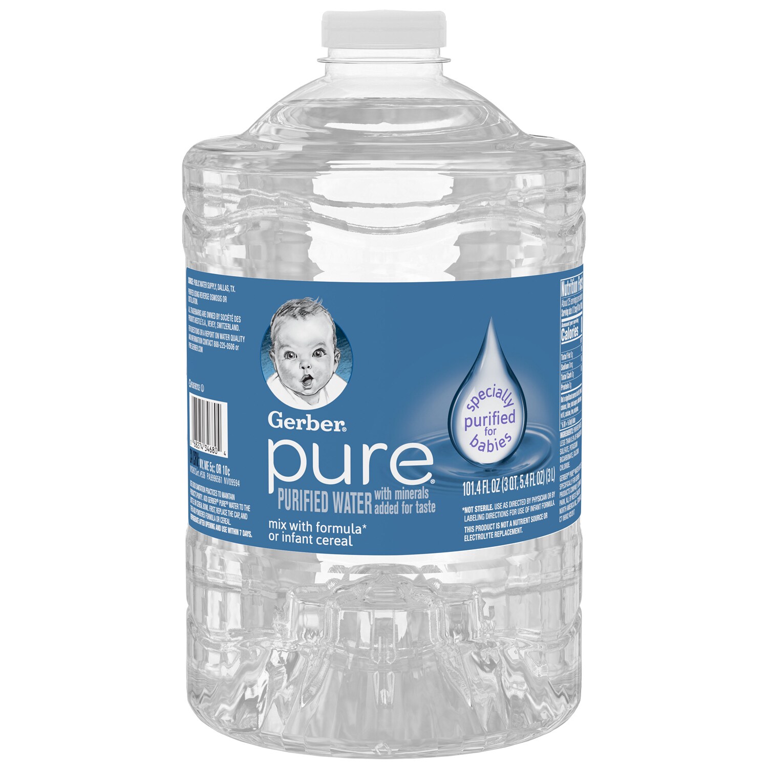 Gerber Pure Purified Water, Plastic Bottle