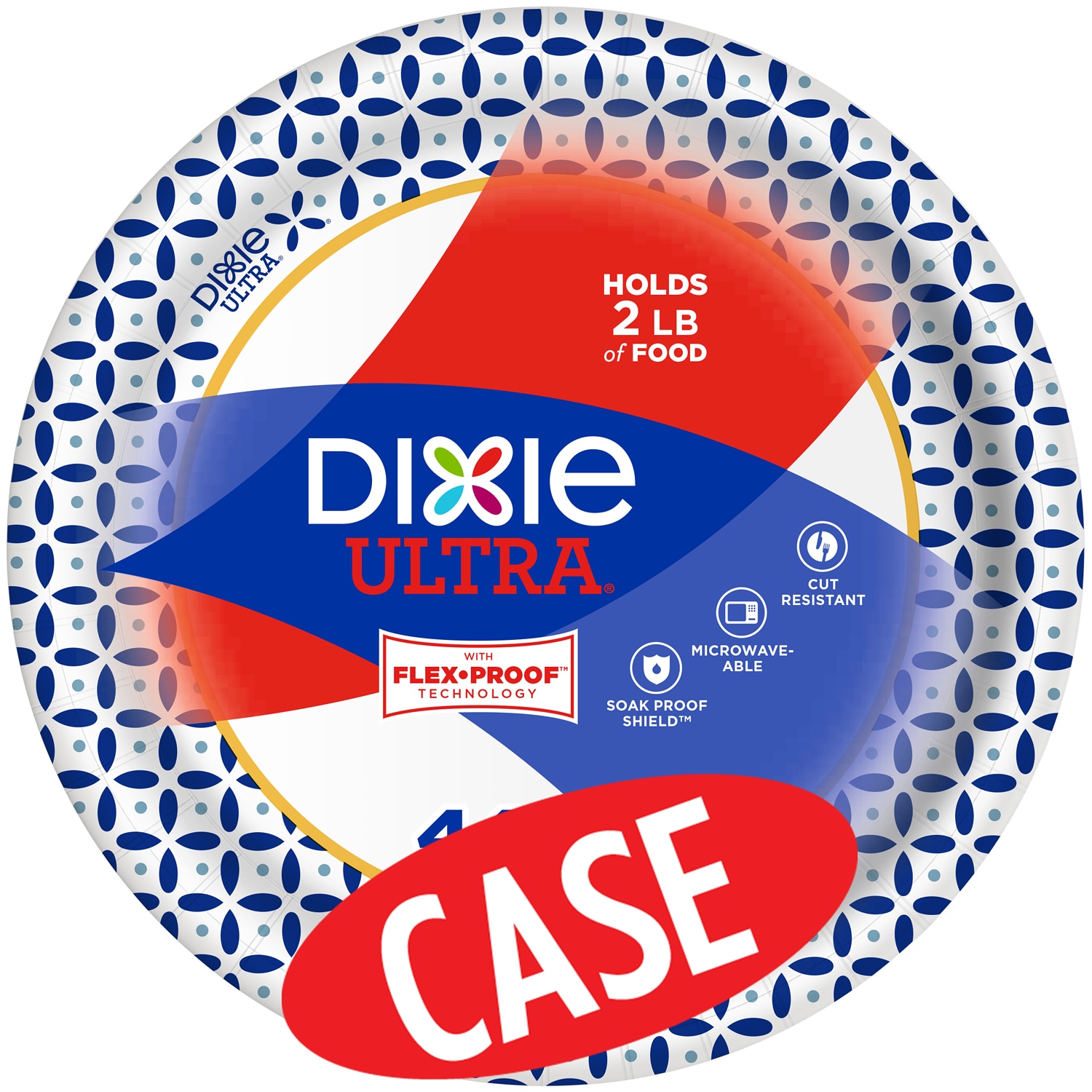 Dixie Ultra Paper Plates Family Pack, Case