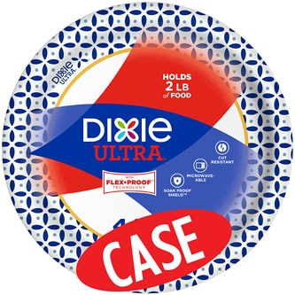 Dixie Ultra Paper Plates Family Pack, Case