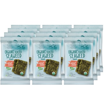 Just FreshDirect Organic Roasted Seaweed Snack, Sweet Onion