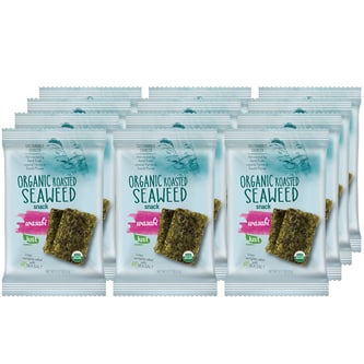 Just FreshDirect Organic Roasted Seaweed Snack, Wasabi