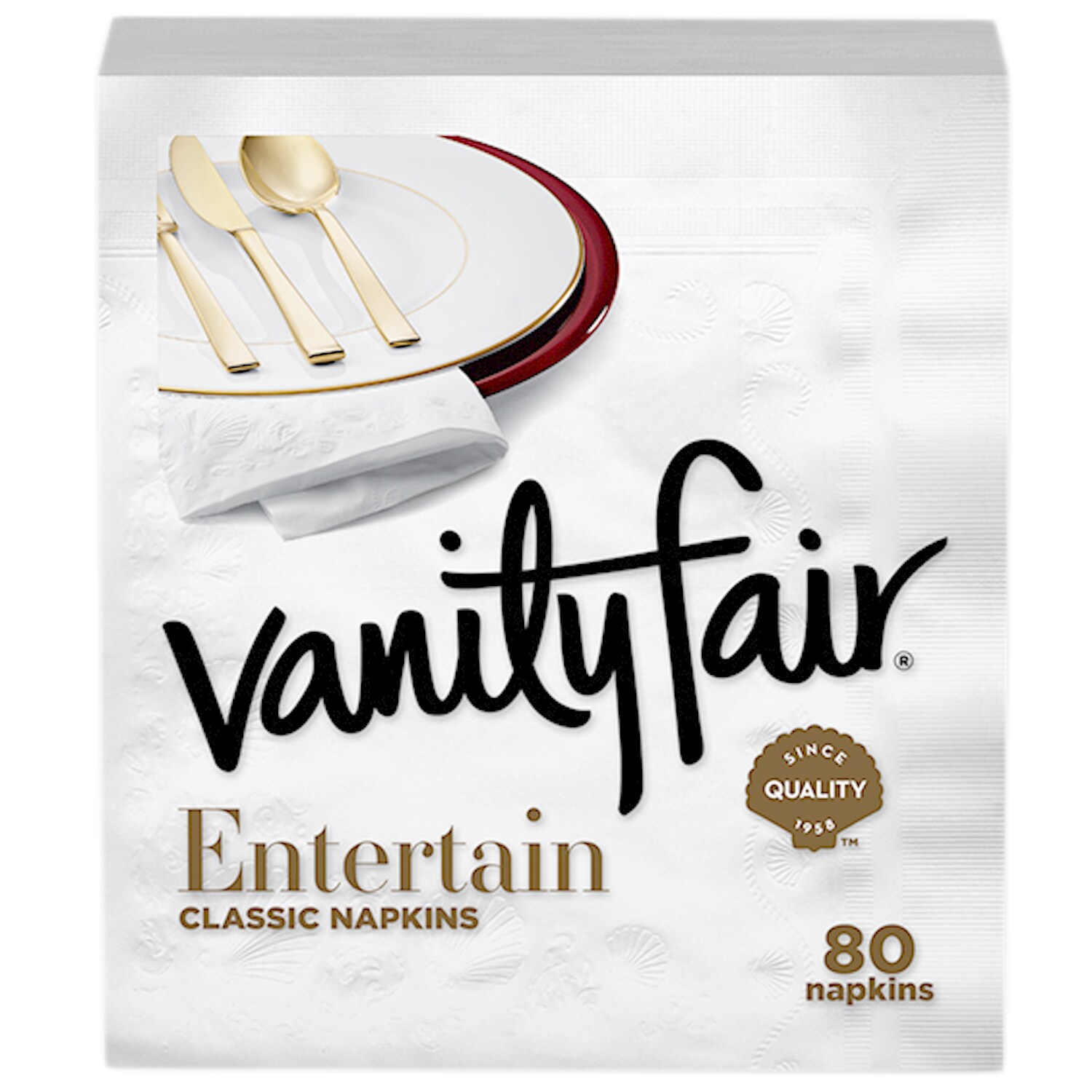 Order Vanity Fair Entertain 3Ply Dinner Napkins Fast Delivery