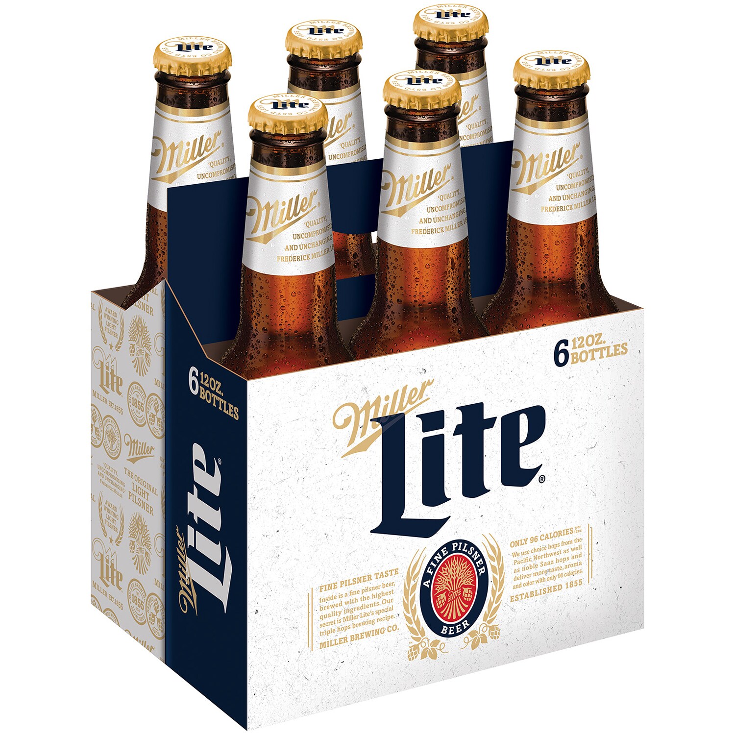 Miller Lite Lager, Glass Bottles