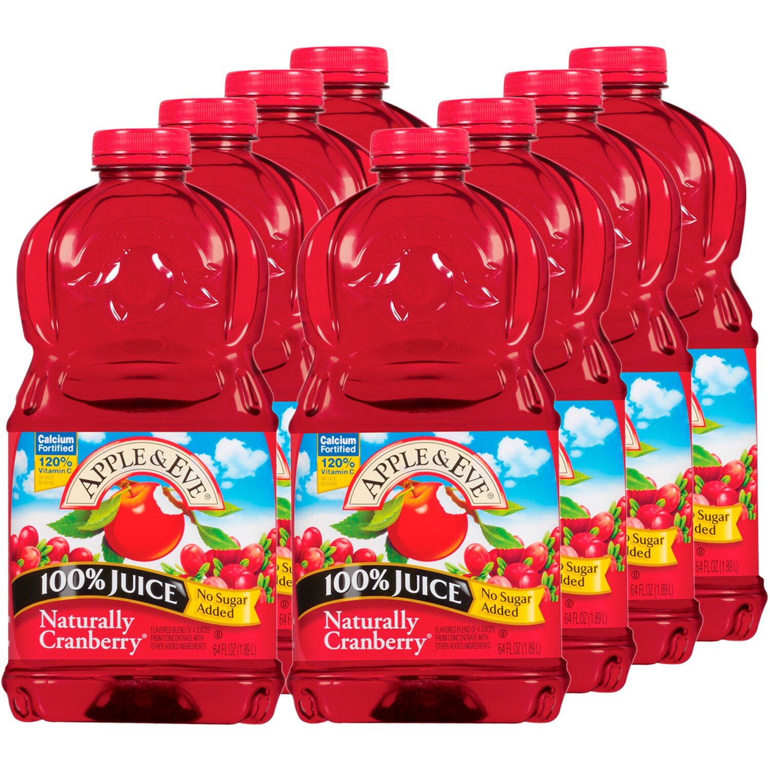 Apple & Eve Naturally Cranberry Juice, Plastic Bottles