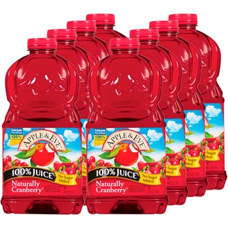 Apple & Eve Naturally Cranberry Juice, Plastic Bottles