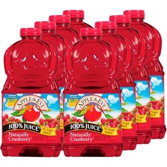 Apple & Eve Naturally Cranberry Juice, Plastic Bottles