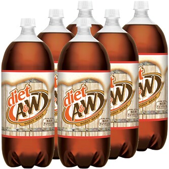 Diet A&W Root Beer, Plastic Bottles