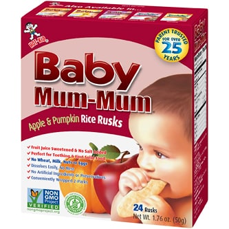 Baby Mum-Mum Rice Rusks, Apple and Pumpkin