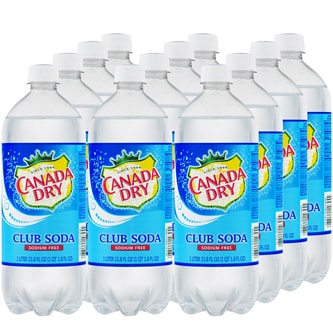 Canada Dry Club Soda, Plastic Bottles