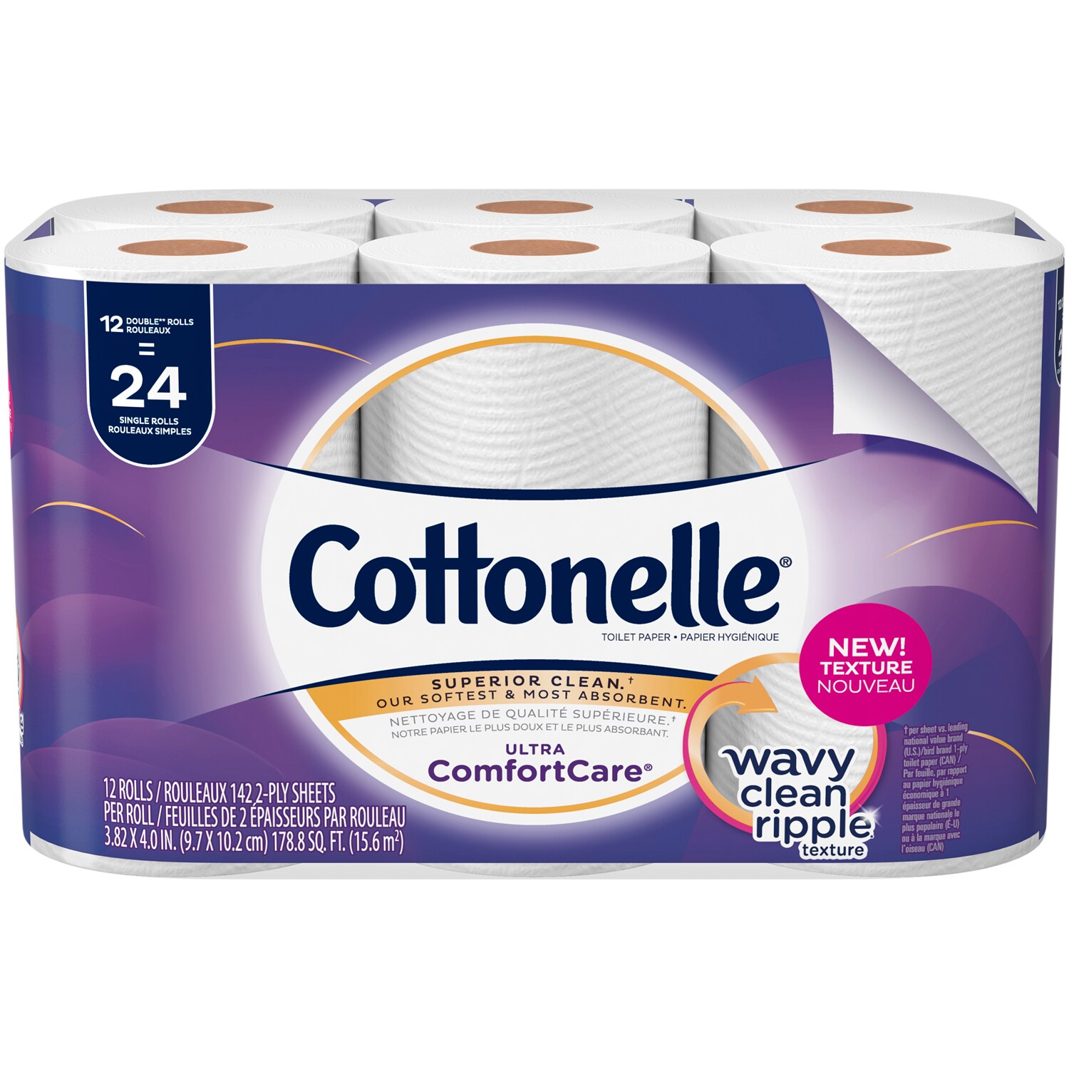 Cottonelle 2-Ply Ultra ComfortCare Bathroom Tissue, Double Rolls