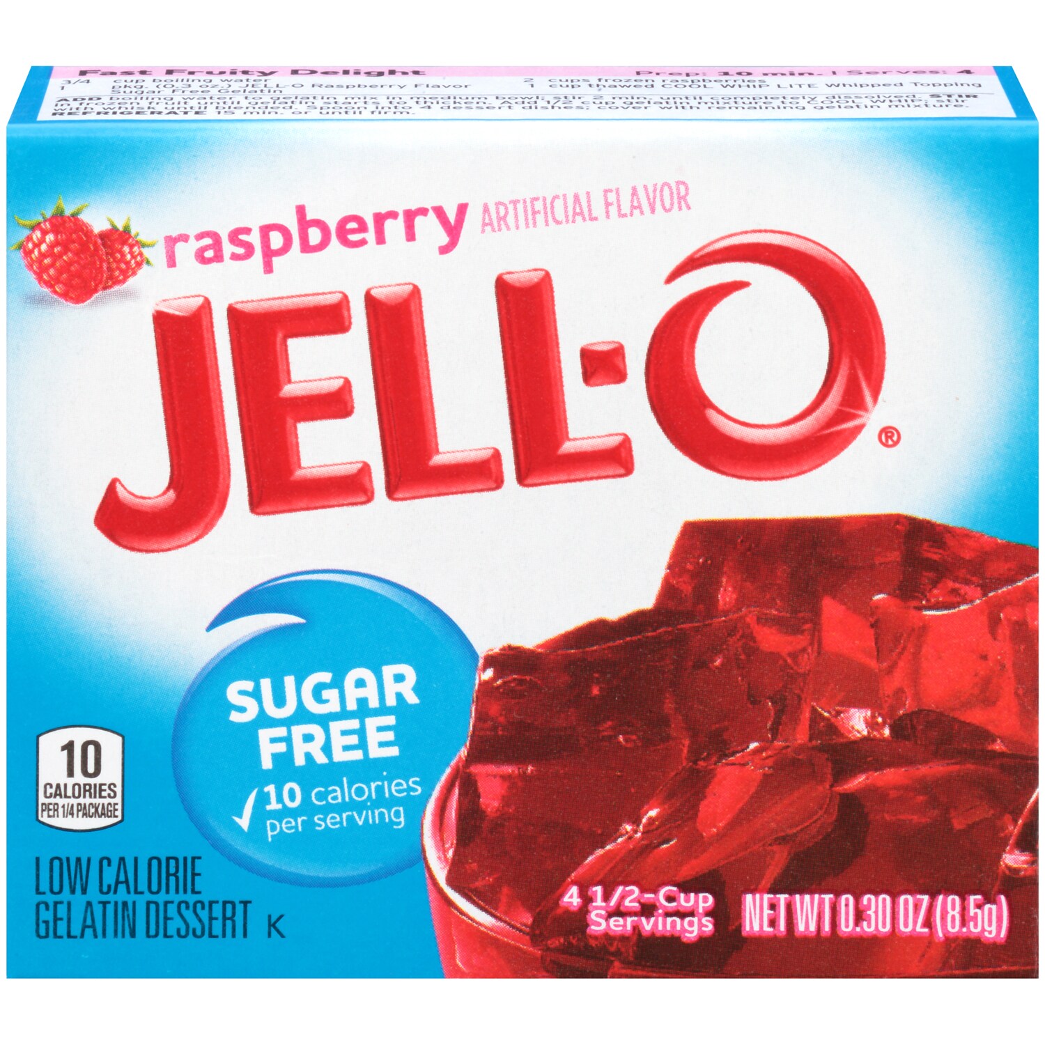 Jell-O Sugar-Free Gelatin Dessert, Raspberry