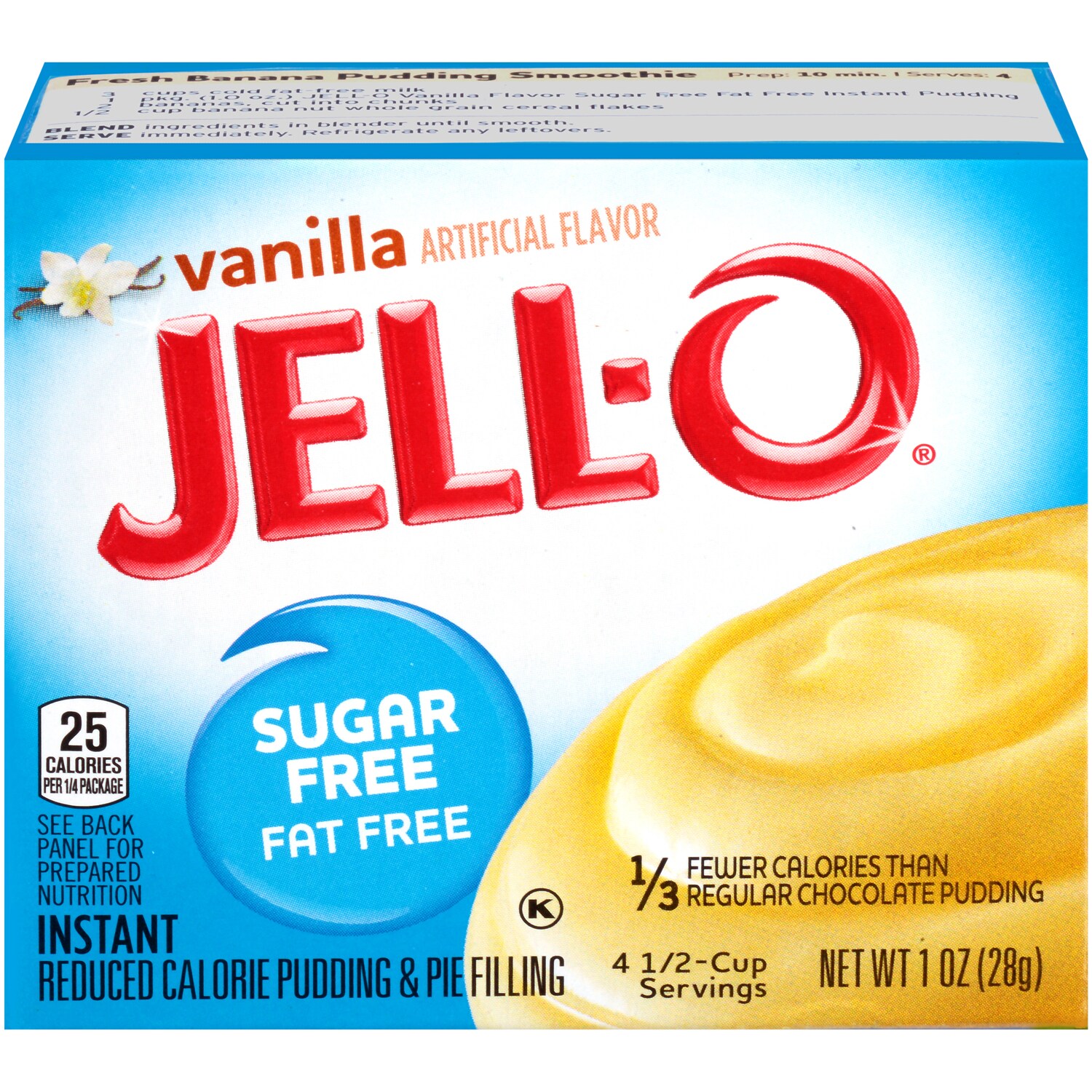 Jell-O Sugar-Free Instant Pudding & Pie Filling, Vanilla