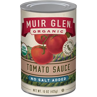 Muir Glen Organic No Salt Added Tomato Sauce