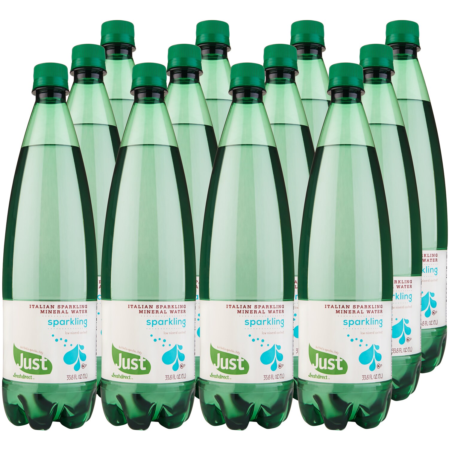 Just FreshDirect Italian Sparkling Mineral Water, Plastic Bottles