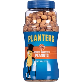 Planters Honey Roasted Peanuts, Dry Roasted