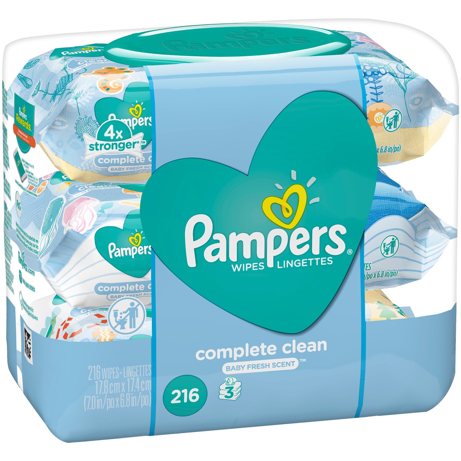 Pampers Baby Fresh Wipes, 3x Refill