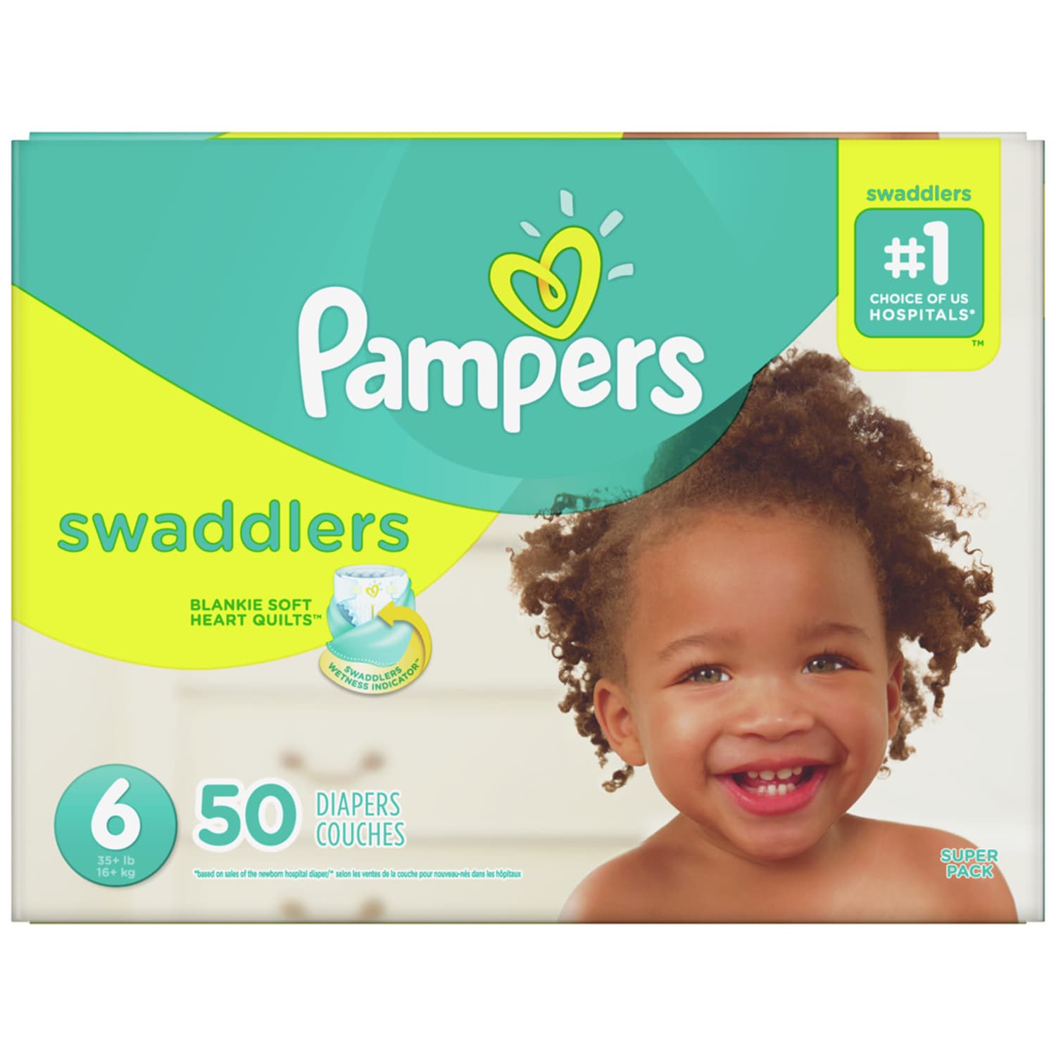 Pampers Swaddlers Diapers Size 6, 35+lb