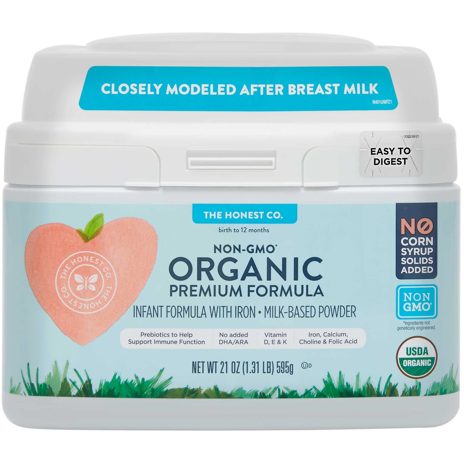 The Honest Company Powdered Organic Premium Infant Formula with Iron