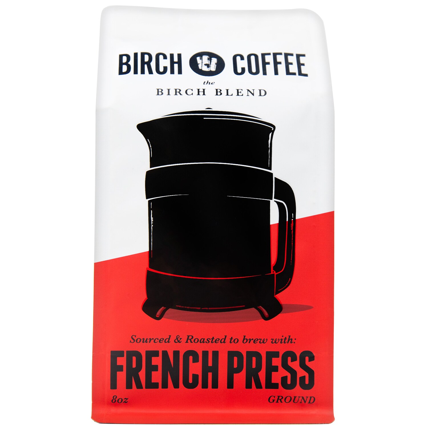 Birch Coffee Birch Blend Medium Roast French Press Ground Coffee