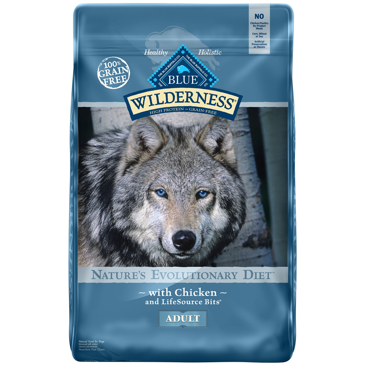 Blue Buffalo Wilderness Natural Evolutionary Diet Adult Dog Food, Chicken Recipe