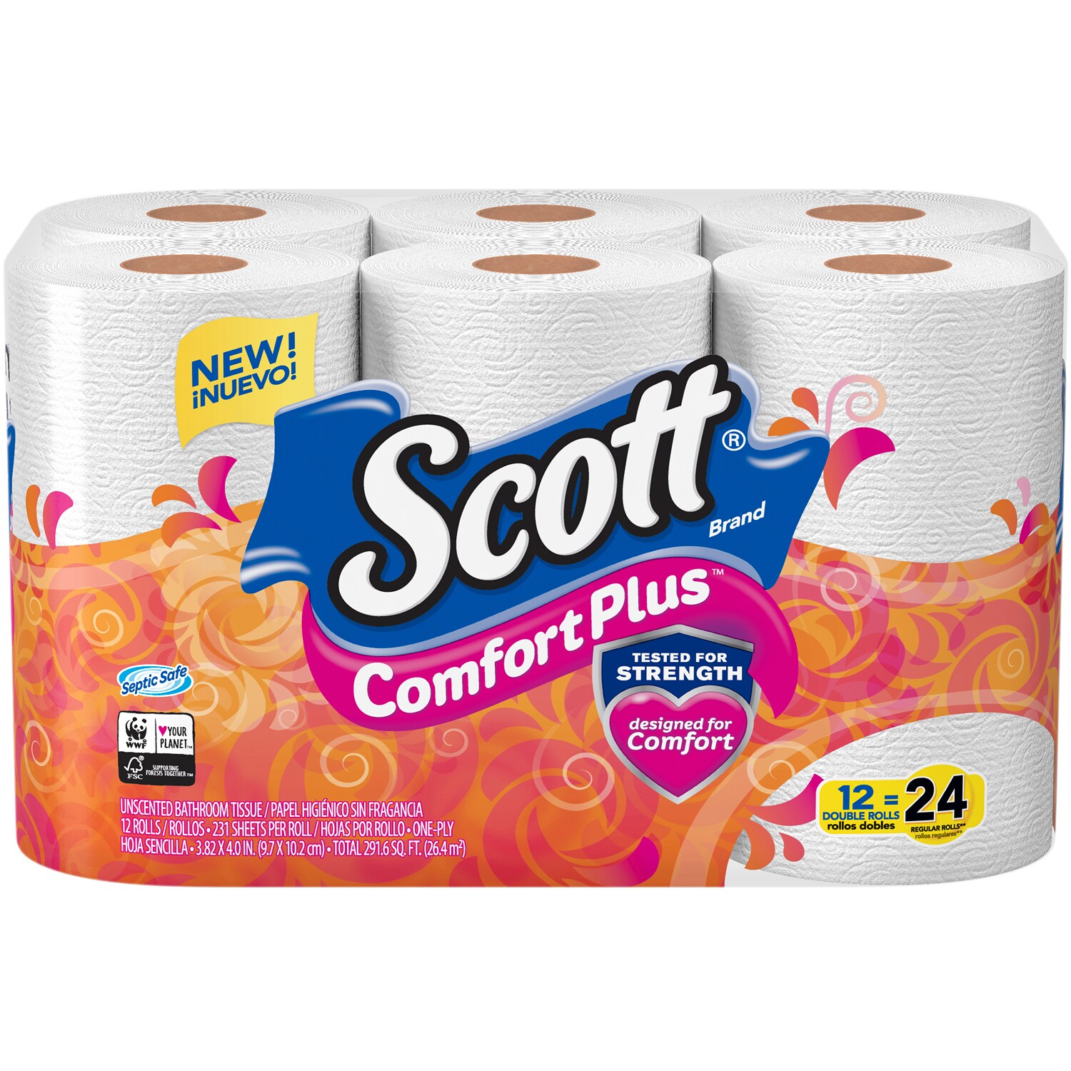 Order Scott Comfort Plus 1 Ply Bathroom Tissue