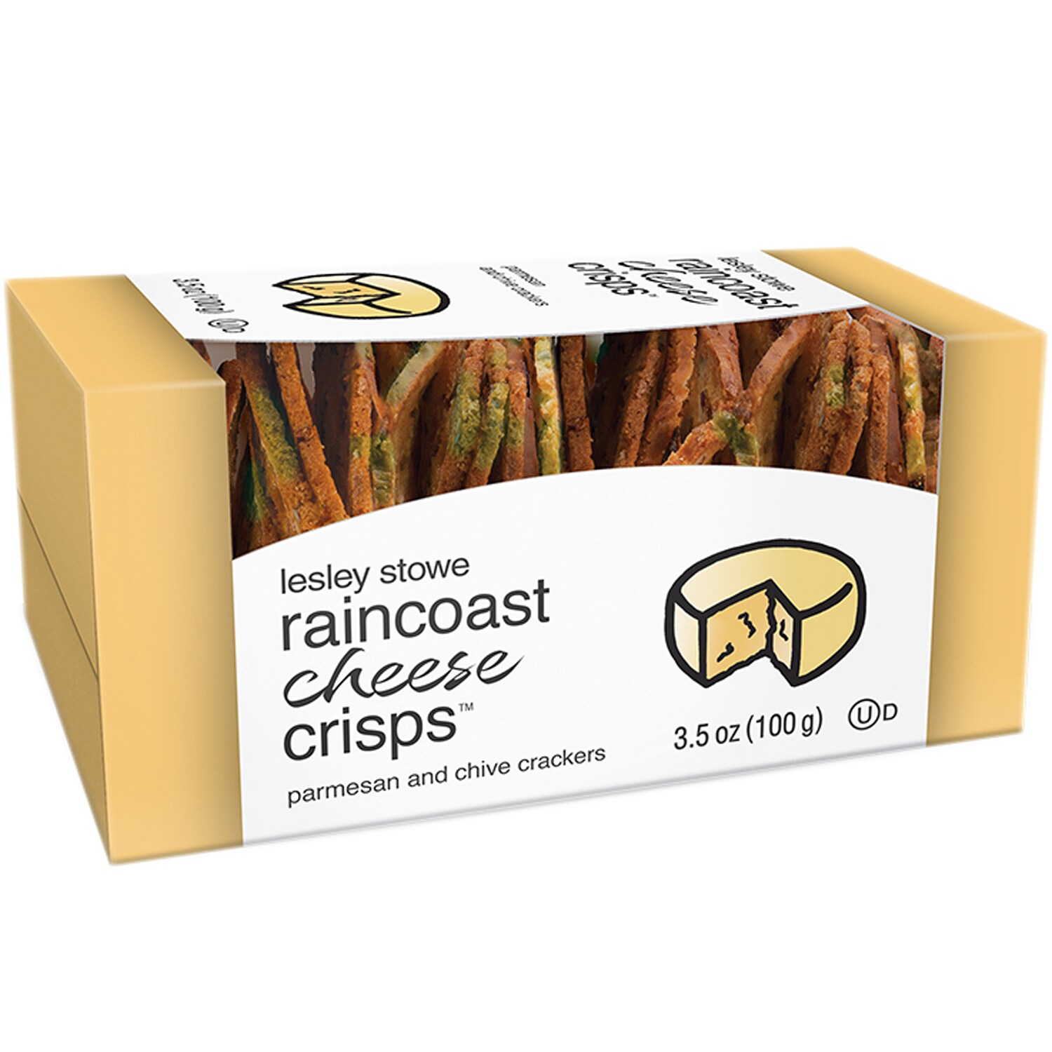 Lesley Stowe Raincoast Cheese Crisps, Parmesan and Chive