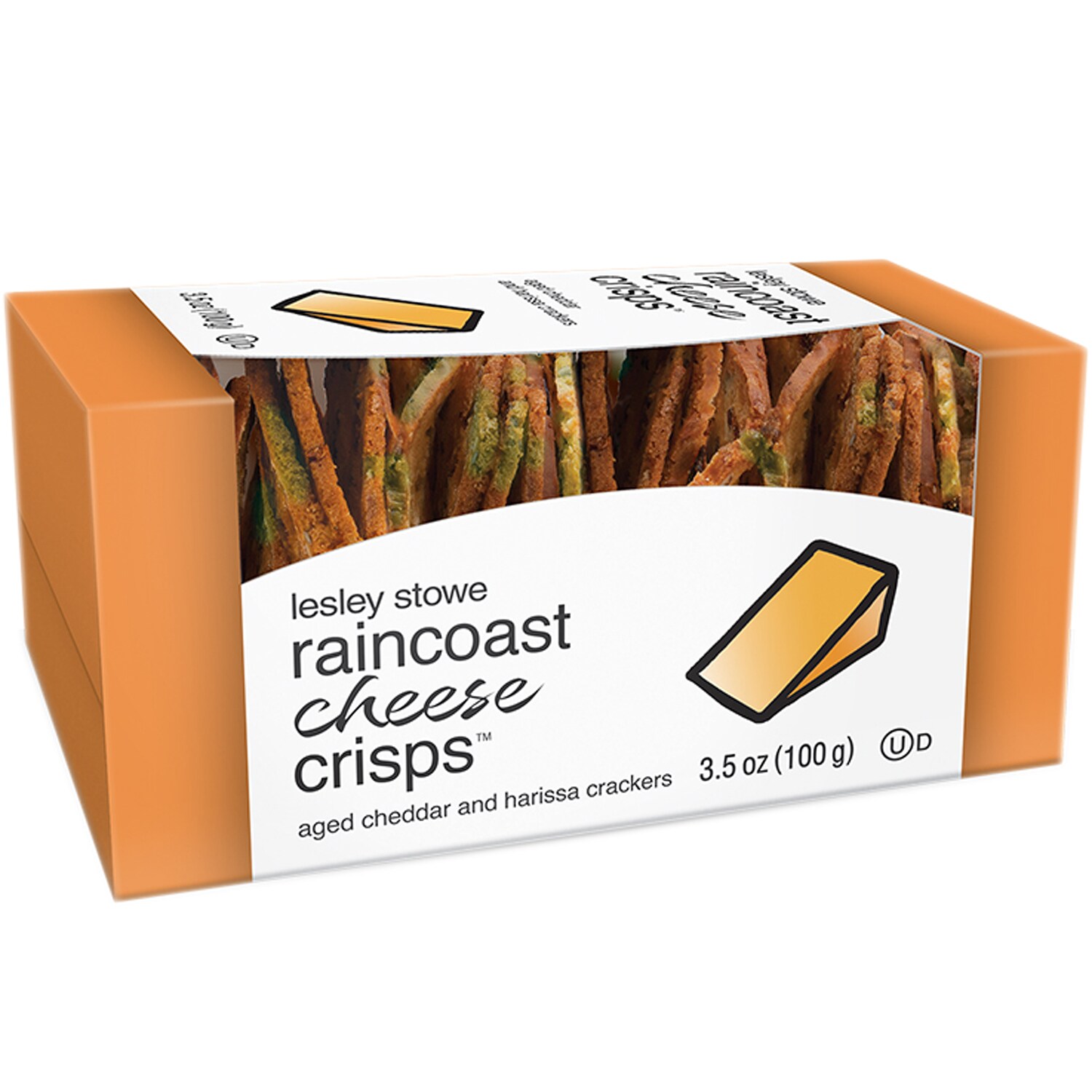 Lesley Stowe Raincoast Cheese Crisps, Aged Cheddar and Harissa