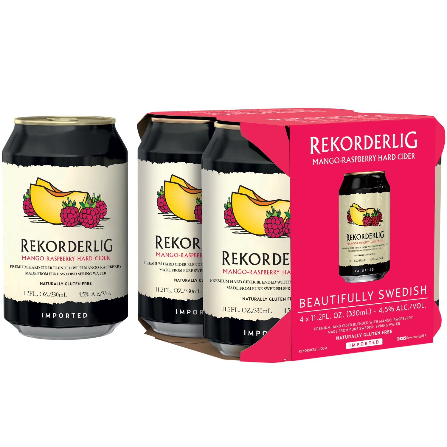 Rekorderlig Mango-Raspberry Hard Cider, Cans