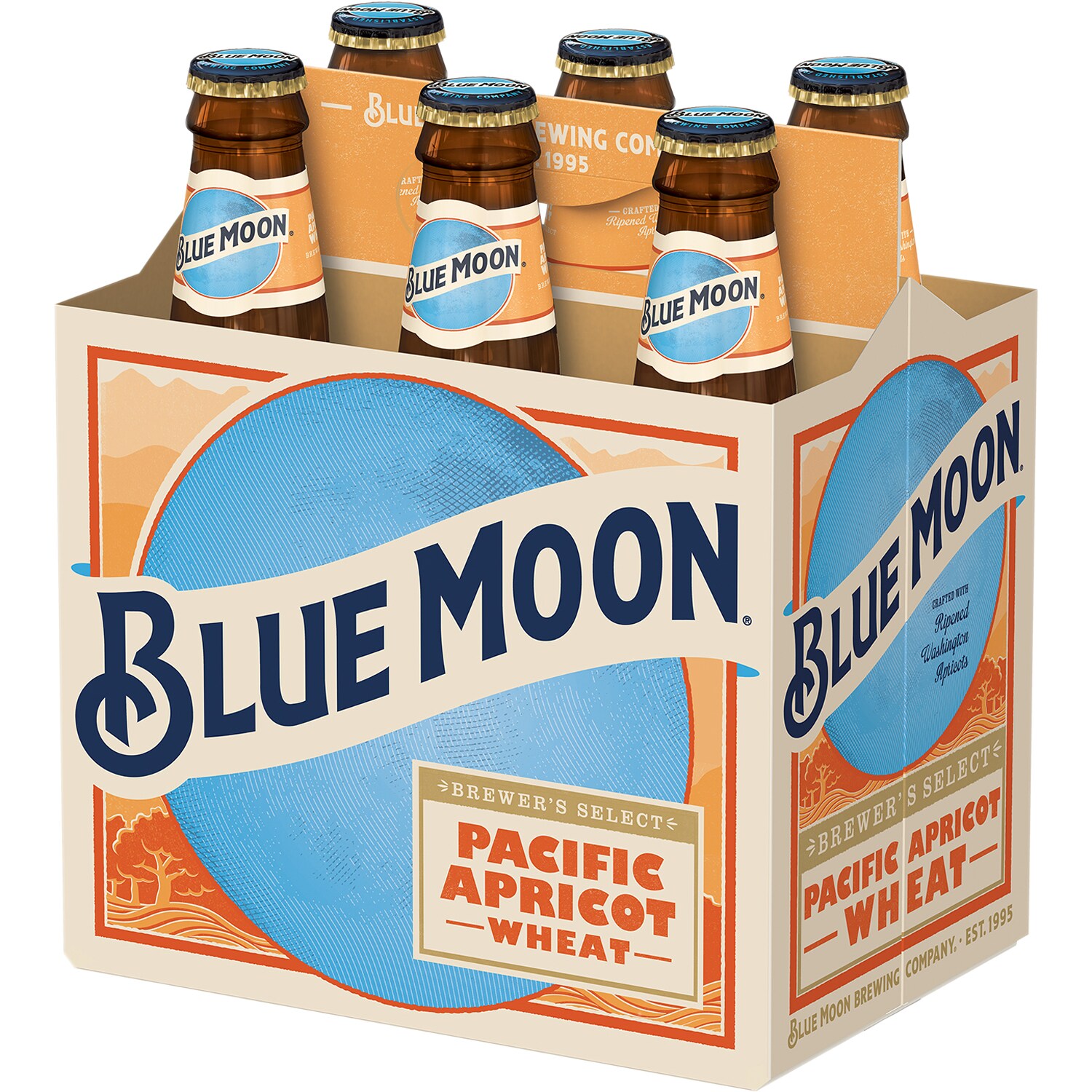 Blue Moon Pacific Apricot Wheat, Glass Bottles
