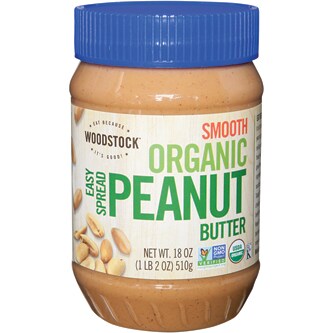 Woodstock Organic Easy Spread Peanut Butter, Smooth
