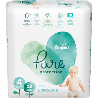 pampers pure diapers size 4