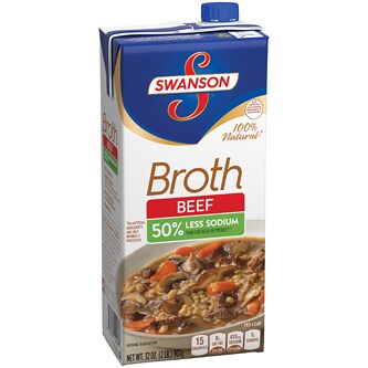 Swanson 50% Less Sodium Beef Broth