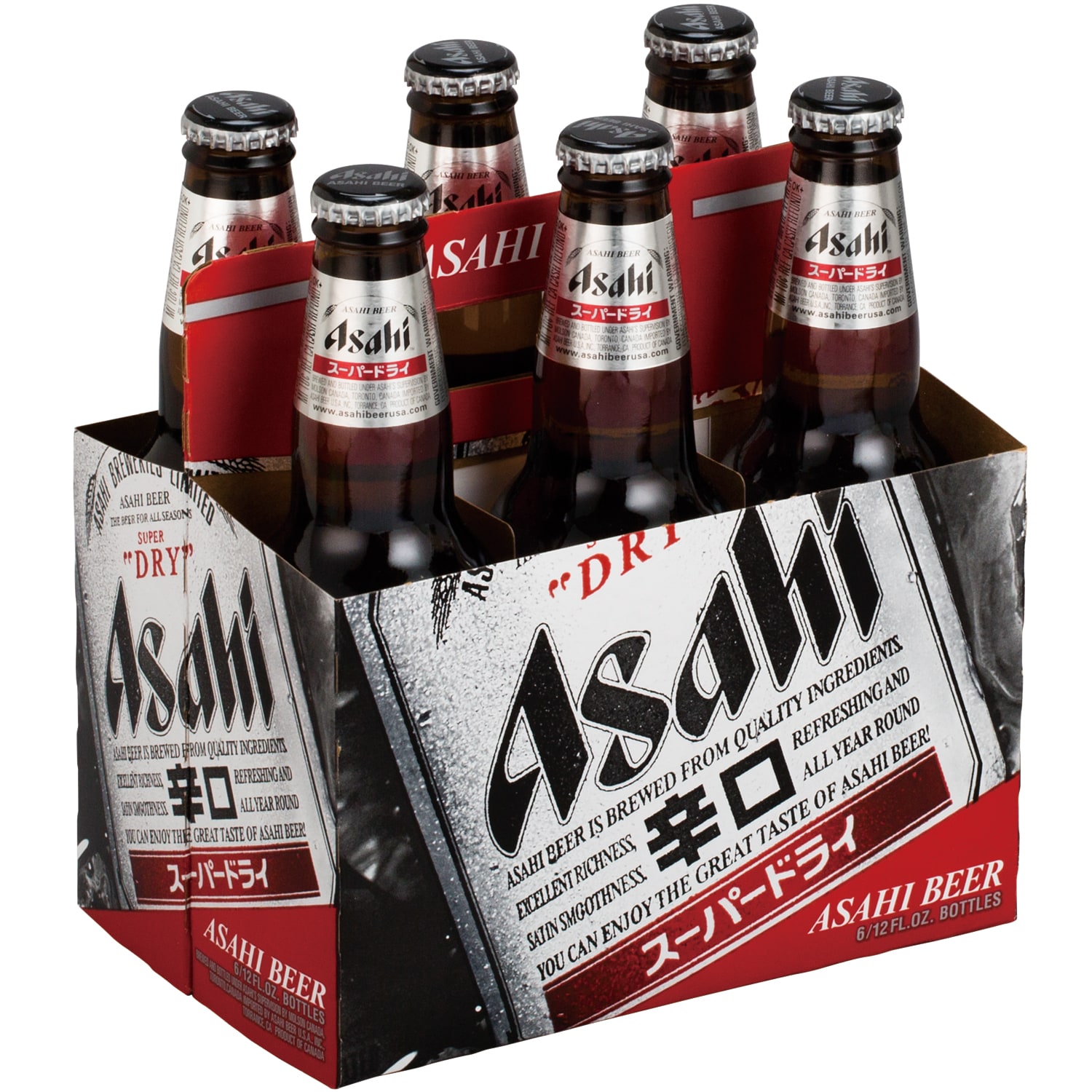 Asahi Super Dry Beer, Glass Bottles